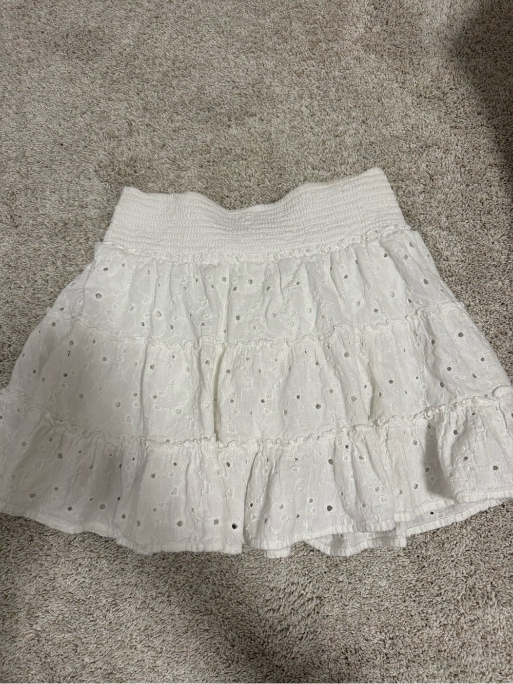 American Eagle Eyelet Tiered Skirt